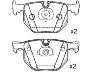 刹车片 Brake Pad Set:34 21 6 761 285