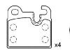 刹车片 Brake Pad Set:34 21 1 150 556