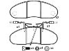 刹车片 Brake Pad Set:5001 834 527