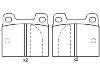 刹车片 Brake Pad Set:0060 750 556