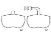 刹车片 Brake Pad Set:190 6157