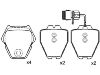 刹车片 Brake Pad Set:4D0 698 151 K