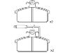 刹车片 Brake Pad Set:8E0 211 650 81
