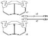 Bremsbelagsatz, Scheibenbremse Brake Pad Set:60 00 008 125