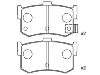 Bremsbelagsatz, Scheibenbremse Brake Pad Set:43022-SG9-000