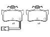 刹车片 Brake Pad Set:43022-SG9-V00