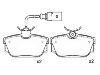 刹车片 Brake Pad Set:7D0 698 451 F
