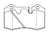 тормозная кладка Brake Pad Set:4G43-2C562-AA