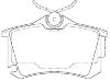 刹车片 Brake Pad Set:1K0 698 451 C