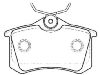 刹车片 Brake Pad Set:4D0 698 451 C