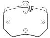 刹车片 Brake Pad Set:4F0 698 151 E